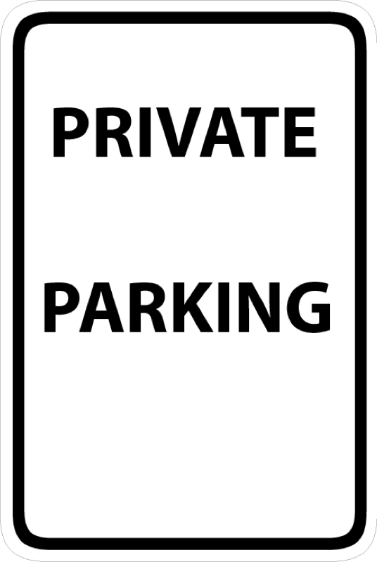 Parking and Regulation Signs 12x18